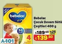 BEBELAC DEVAM SÜTÜ ÇEŞİTLERİ 400 G